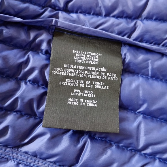 Heatpeek lightweight nylon collapsible Women's Blue Puffer Vest M - Picture 6 of 12